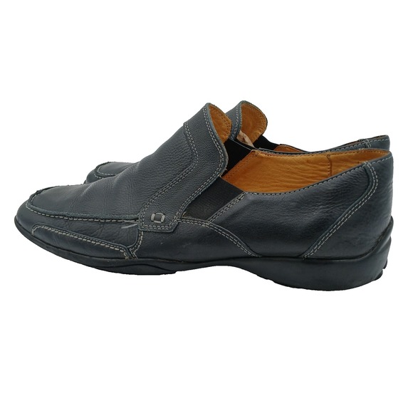 Sandro Moscoloni Men\'s Black Leather Slip-On Loafers Dress Shoes Size 11 D‎ main image 9